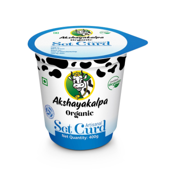 Akshayakalpa Artisanal Organic Set Curd (400 g)