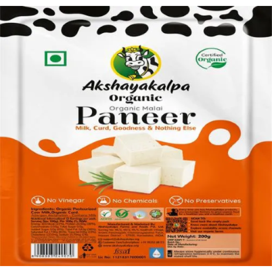 Akshayakalpa Organic Malai Paneer (200 g)