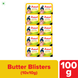 Amul Salted Butter - School Pack (10 Pc)