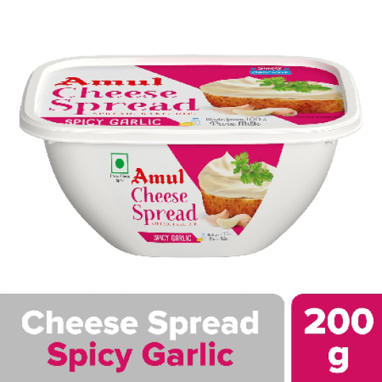 Amul Cheese Spread- Spicy Garlic (200 g)