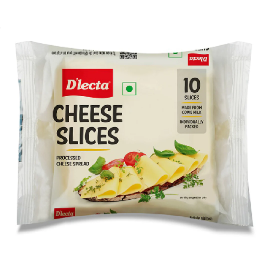 D'lecta Cheese Slice- 200 g (10 Slices)